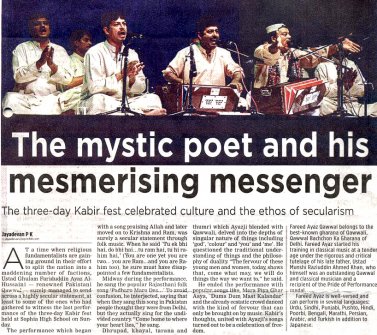The mystic poet and his mesmerising messengers